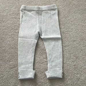Baby Zara soft gray rubbed pants 9-12 months
